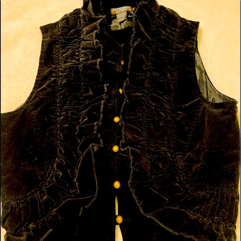 Persamam New York Little Black Ruffle Vest